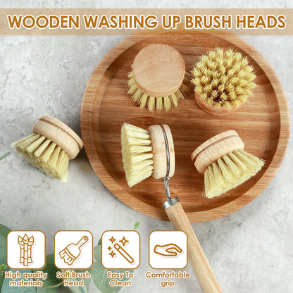 Eco-Friendly Bamboo Dish Brushes
