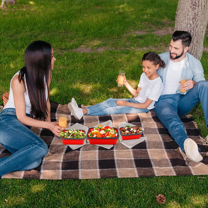HookUpCo. Collapsible Silicone Food Storage Bowls