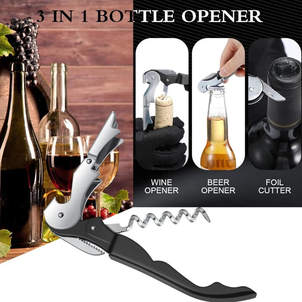 Professional Double-Hinged Wine Opener - Waiter's Corkscrew