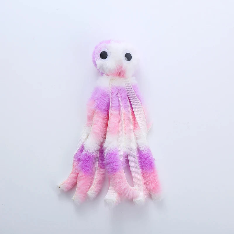 Interactive Plush Octopus Cat Toy for Teeth and Playtime