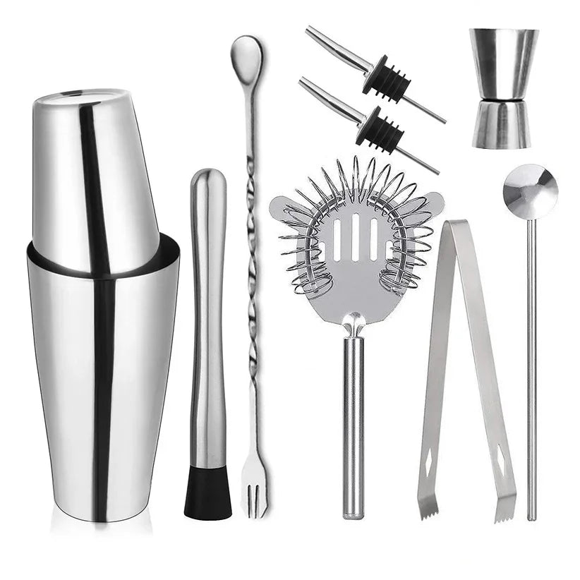 Stainless Steel Cocktail Shaker Set for Parties