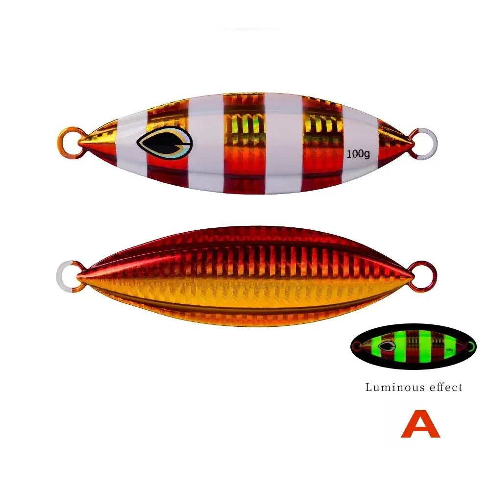 40g to 100g Metal Fishing Lures for Saltwater Jigging