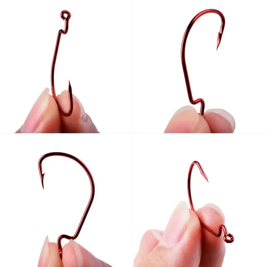 HookUpCo. 10-Piece Carbon Steel Fishing Hooks - HookUpCo.