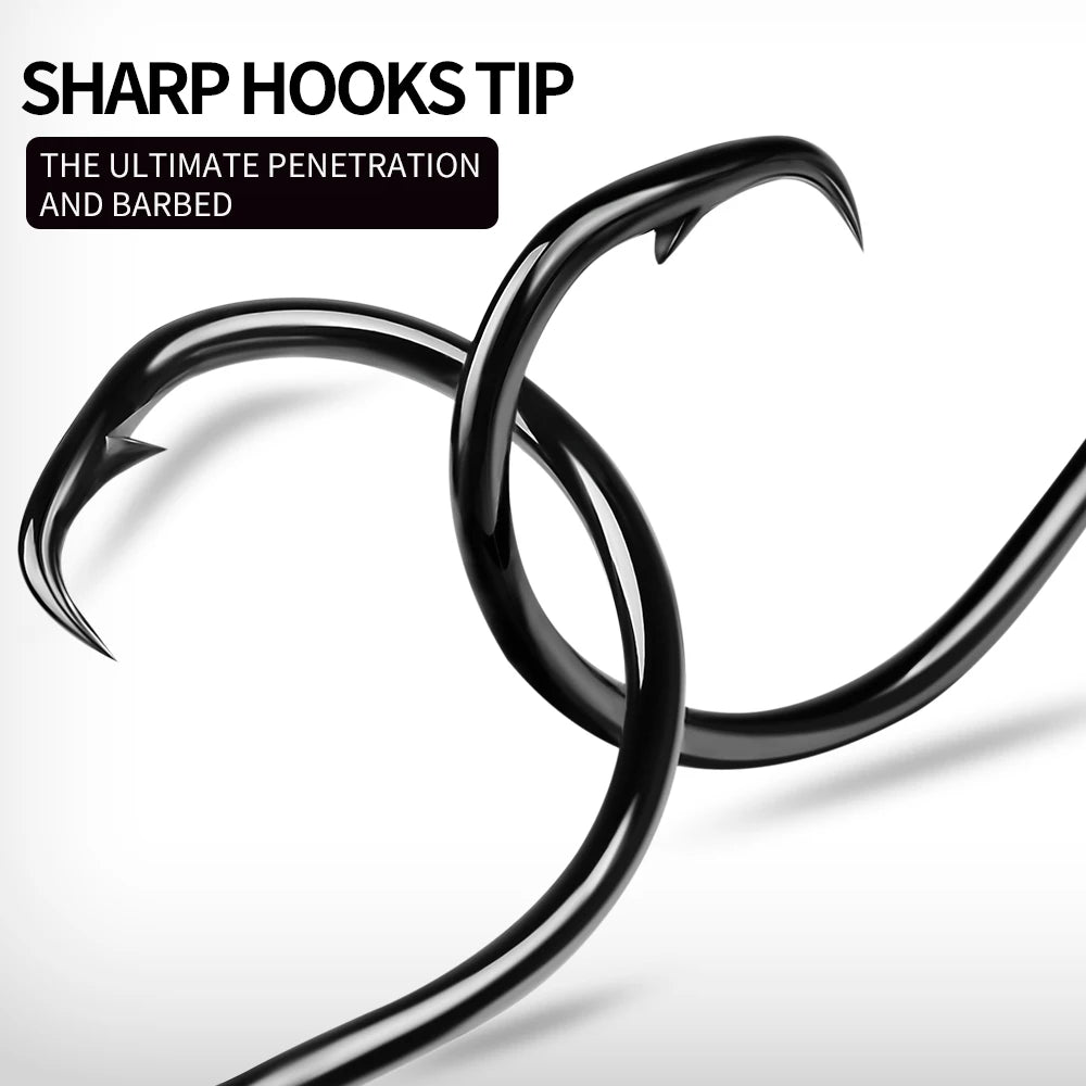 HookUpCo. High Carbon Steel Catfish Hooks 10pcs - HookUpCo.