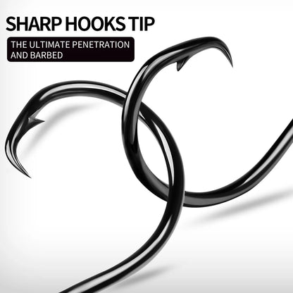 HookUpCo. High Carbon Steel Catfish Hooks 10pcs - HookUpCo.
