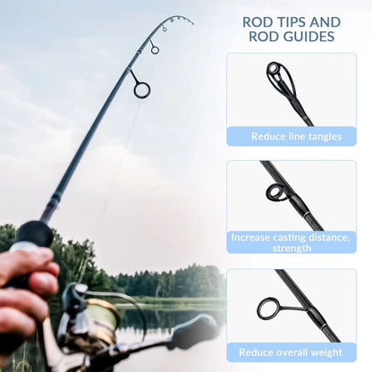 Stainless Steel Fishing Rod Guides Repair Kit - HookUpCo.