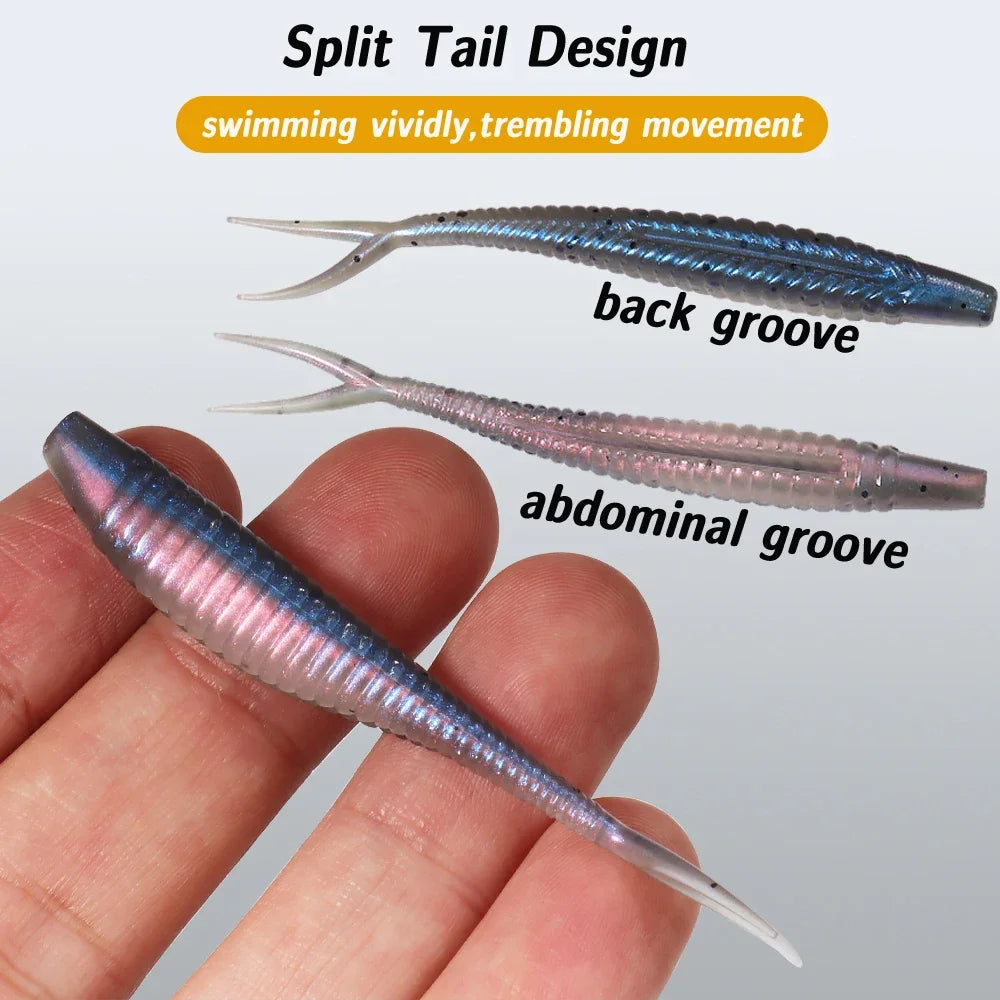 HookUpCo. 70-Piece Soft Lure Set - HookUpCo.