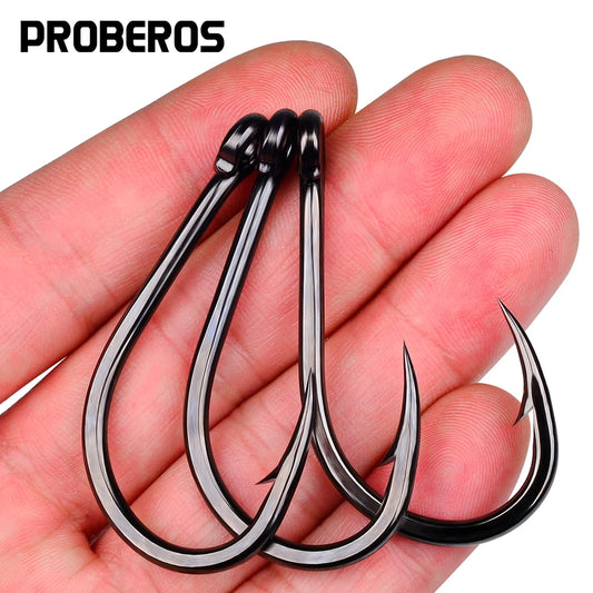 High Carbon Steel Barbed Fishing Hooks for All Waters