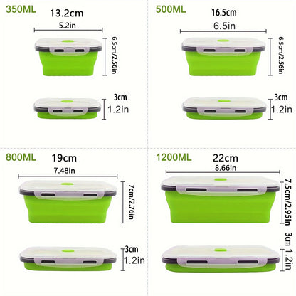HookUpCo. Eco-Friendly Folding Lunch Box Set