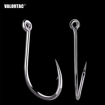 HookUpCo. High Carbon Barbed Circle Fishing Hooks