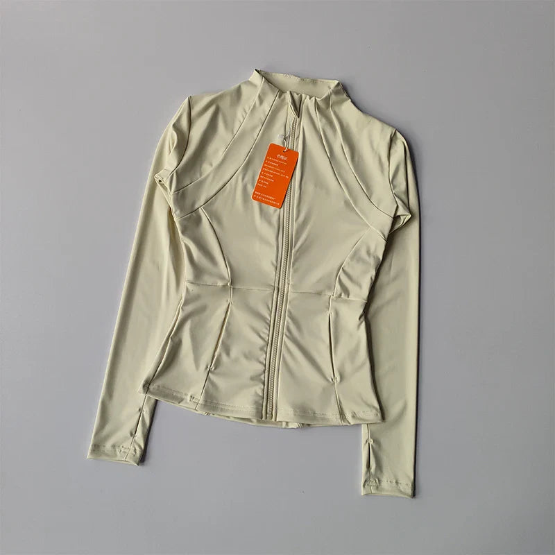 HookUpCo. Women's Long Sleeve Yoga Jacket for Activewear