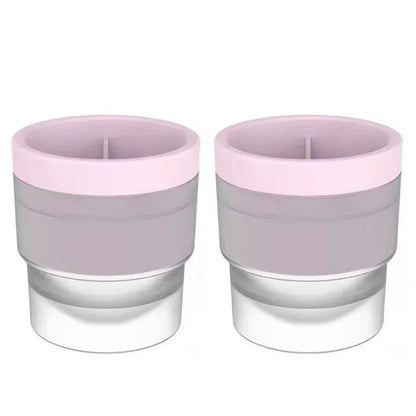 Stackable Silicone Ice Sphere Molds for Drinks