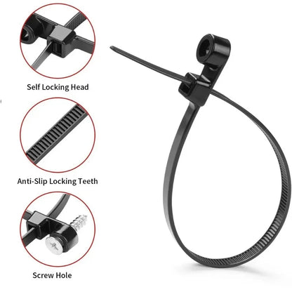 Reusable Nylon Cable Ties 500PCS