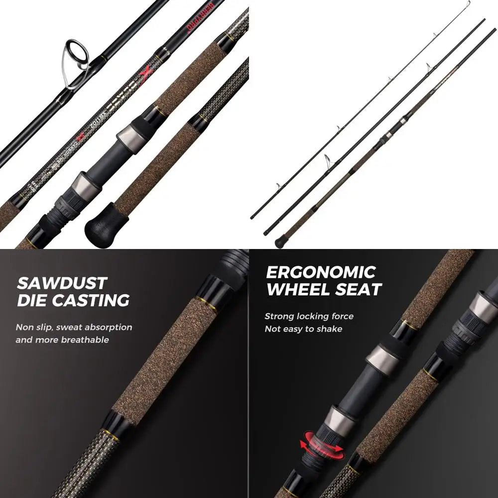 HookUpCo. Pure Carbon Surf Spinning Rod 9'-12' - HookUpCo.