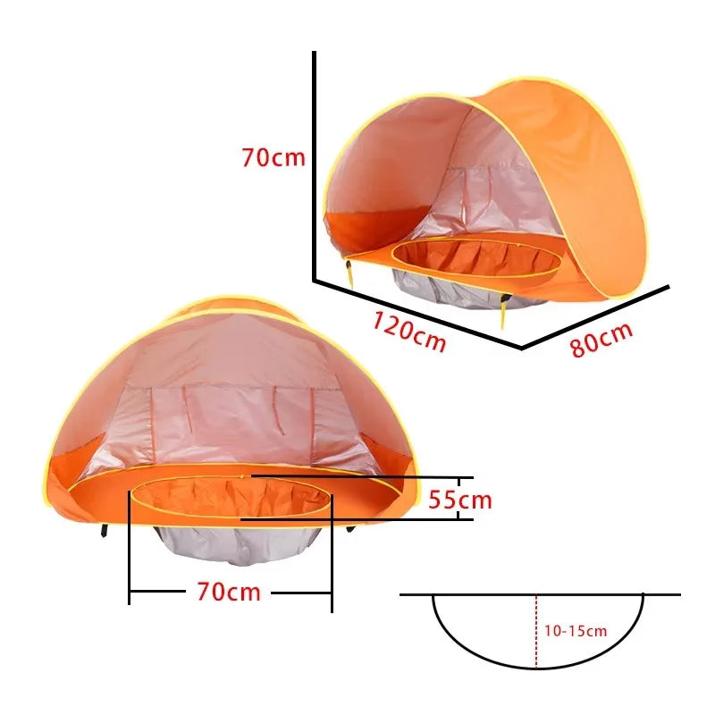 Waterproof Baby Beach Tent UV Shield
