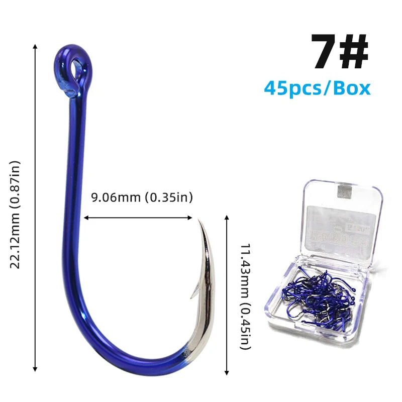 HookUpCo. High Carbon Steel Fishing Hooks Set - HookUpCo.