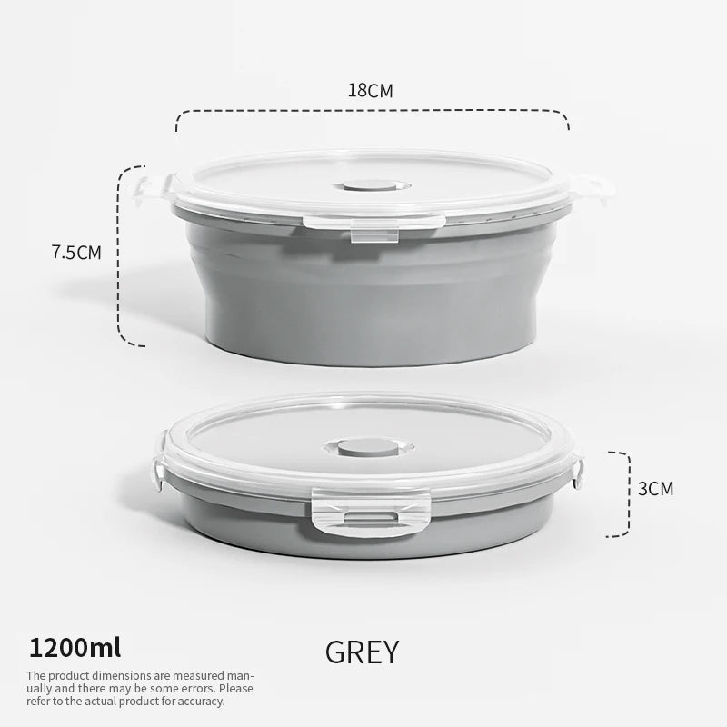 HookUpCo. Stackable Silicone Lunch Box Set