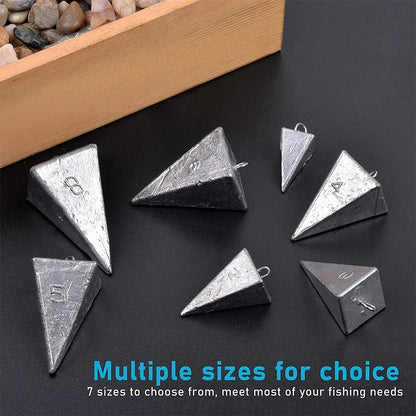 HookUpCo. Pyramid Sinkers for Saltwater Fishing - HookUpCo.