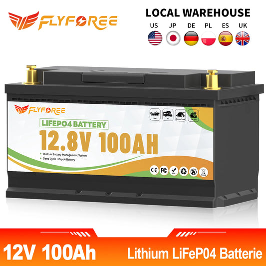 HookUpCo. 12V 100Ah Lithium Battery Pack for RV - HookUpCo.