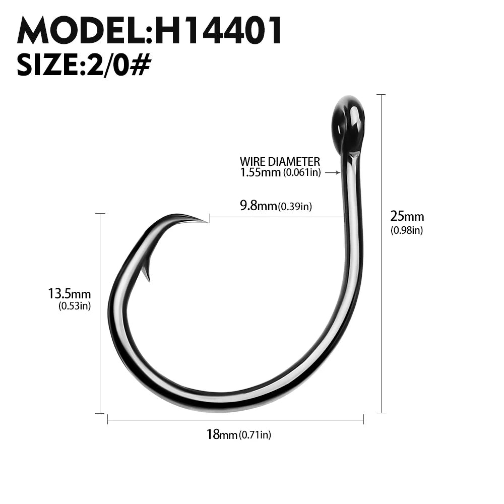 HookUpCo. High Carbon Steel Catfish Hooks 10pcs - HookUpCo.
