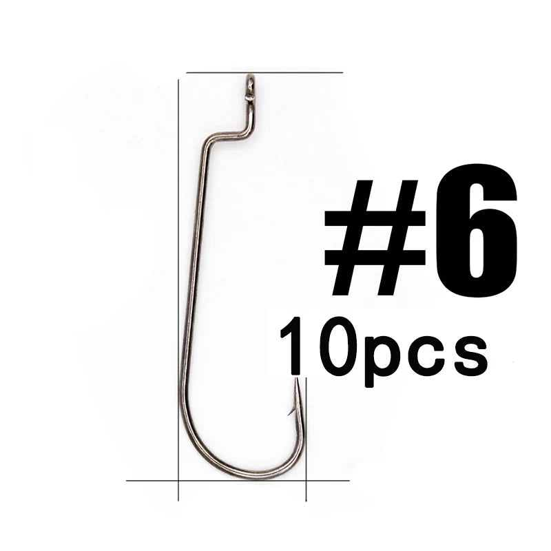 HookUpCo. 10-Pack Super Lock Fishing Hooks - HookUpCo.