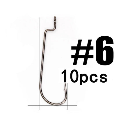 HookUpCo. 10-Pack Super Lock Fishing Hooks - HookUpCo.