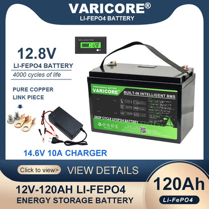 HookUpCo. 12V LiFePO4 Battery with 340Ah Capacity