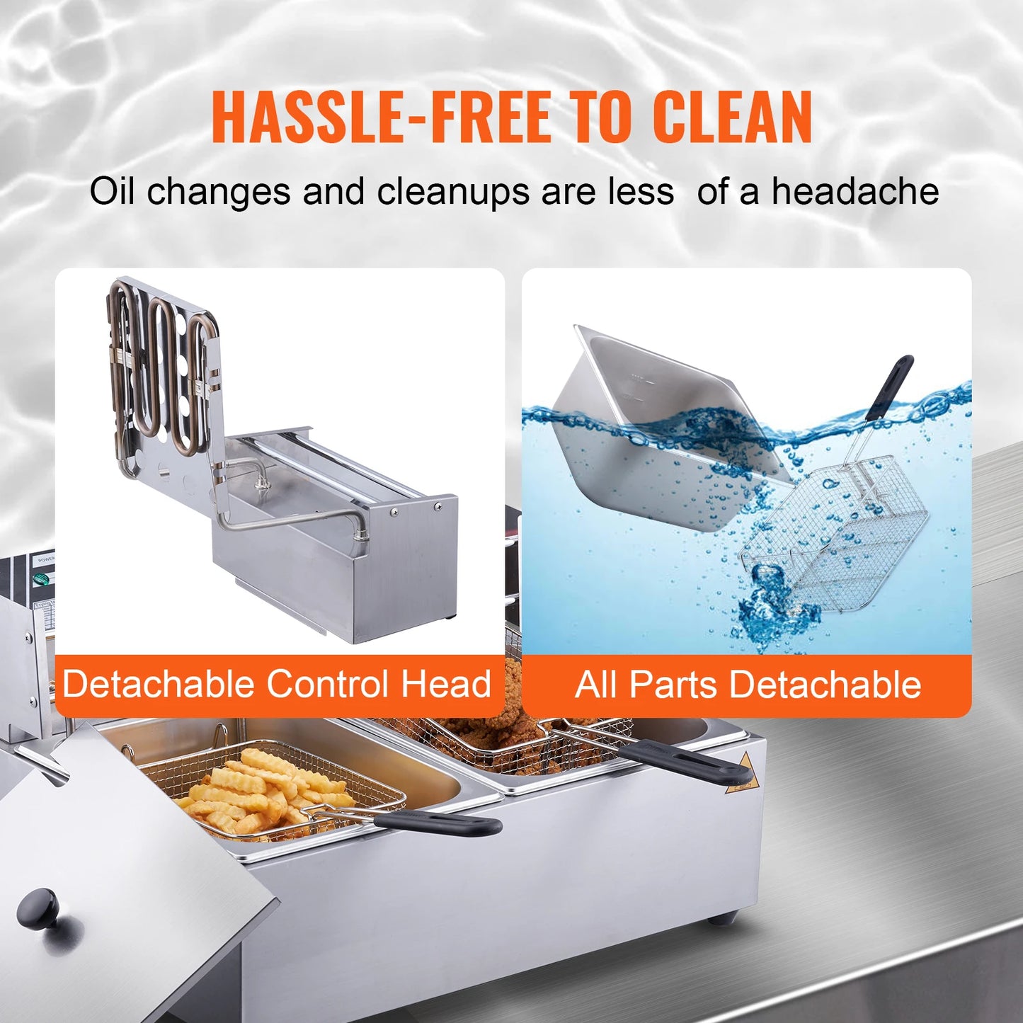 HookUpCo. Commercial Deep Fryer