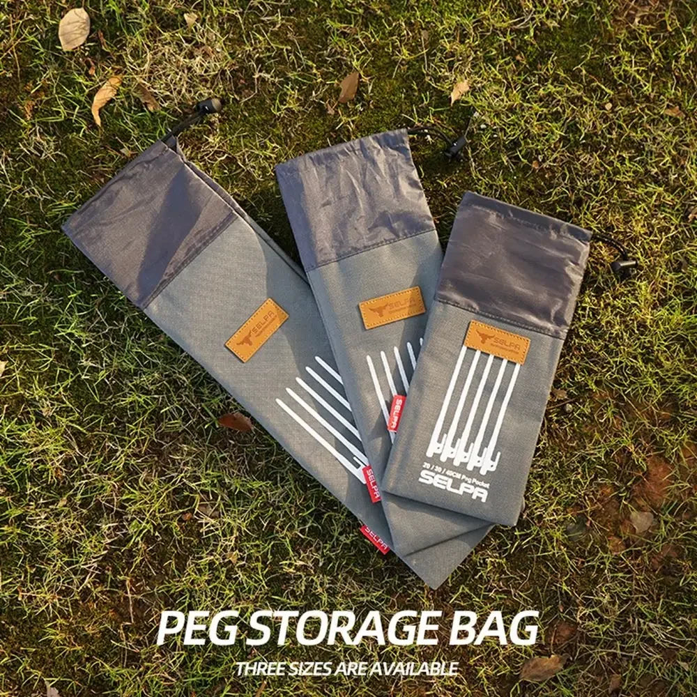 HookUpCo. Multi-Function Tent Pegs Storage Pouch - HookUpCo.