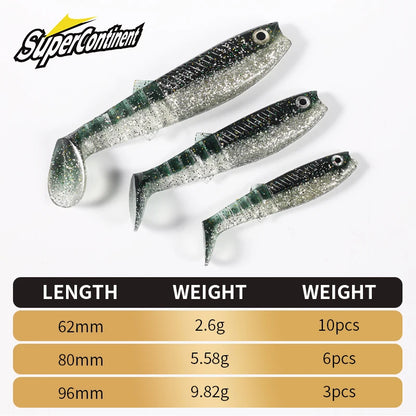 3D Bicolor Smell Cannibal Baits for Fishing