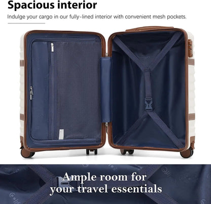 HookUpCo. Hardshell Luggage Set