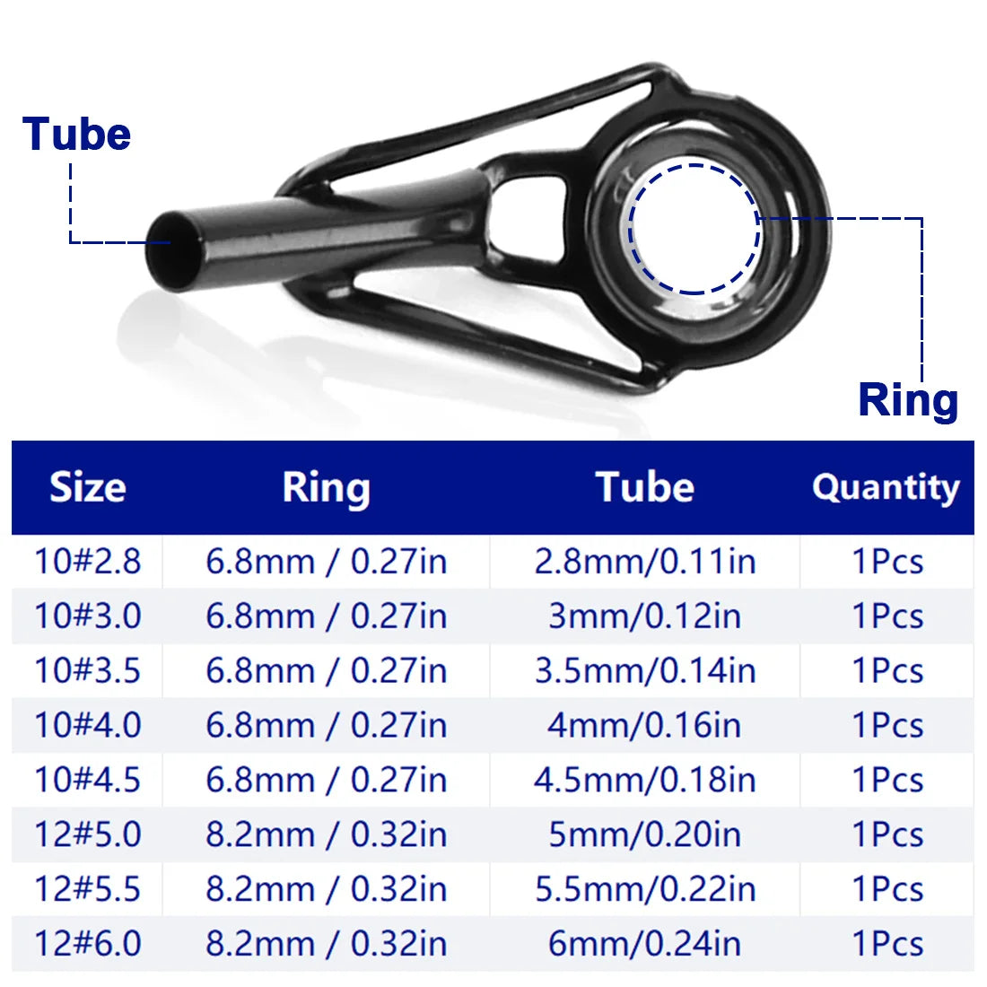 Stainless Steel Fishing Rod Tip Repair Kit - HookUpCo.