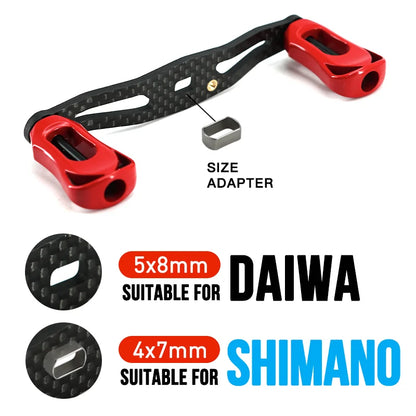 HookUpCo. Ultra Light Carbon Fiber Reel Handle - HookUpCo.