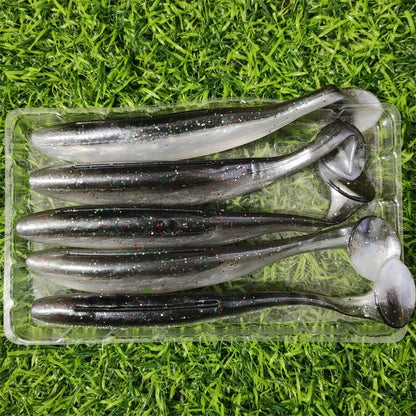 HookUpCo. 5pcs T-Tail Swimbait for Fishing