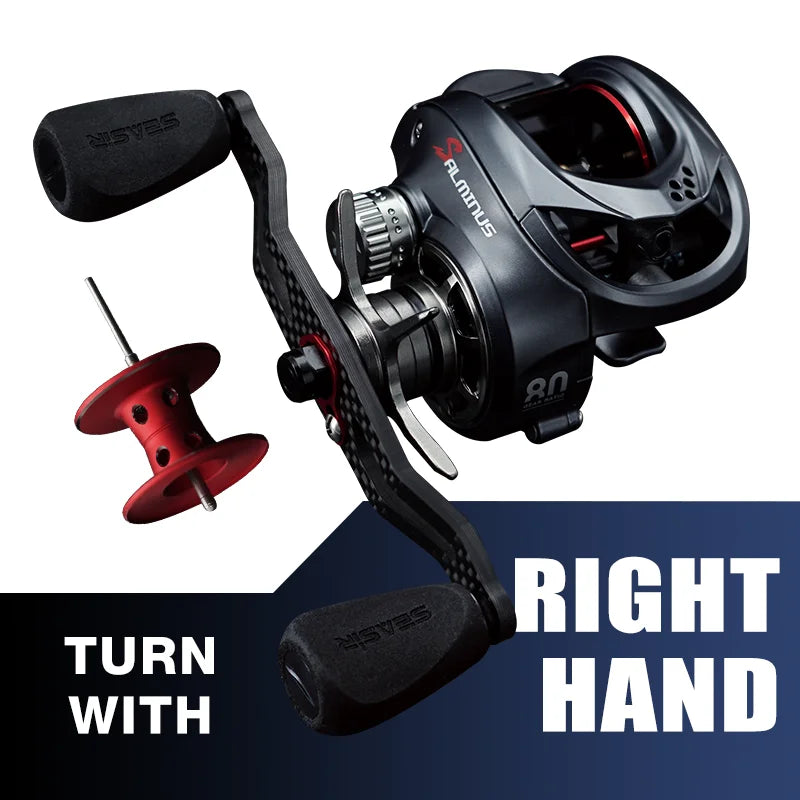 HookUpCo. Salminus Baitcasting Reel, 12KG Drag - HookUpCo.