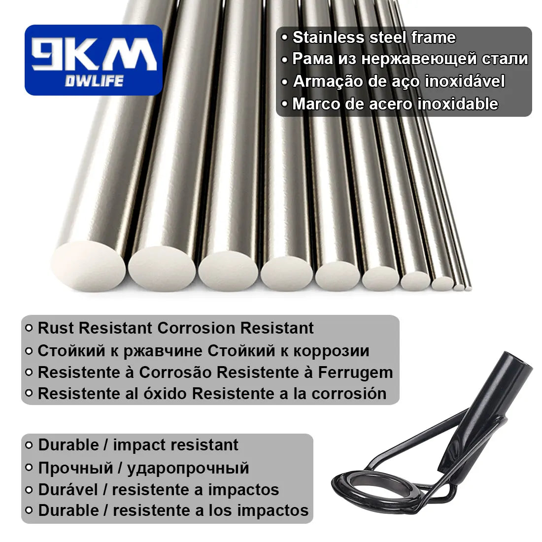 HookUpCo. Stainless Steel Fishing Rod Repair Rings - HookUpCo.