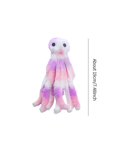 Interactive Plush Octopus Cat Toy for Teeth and Playtime