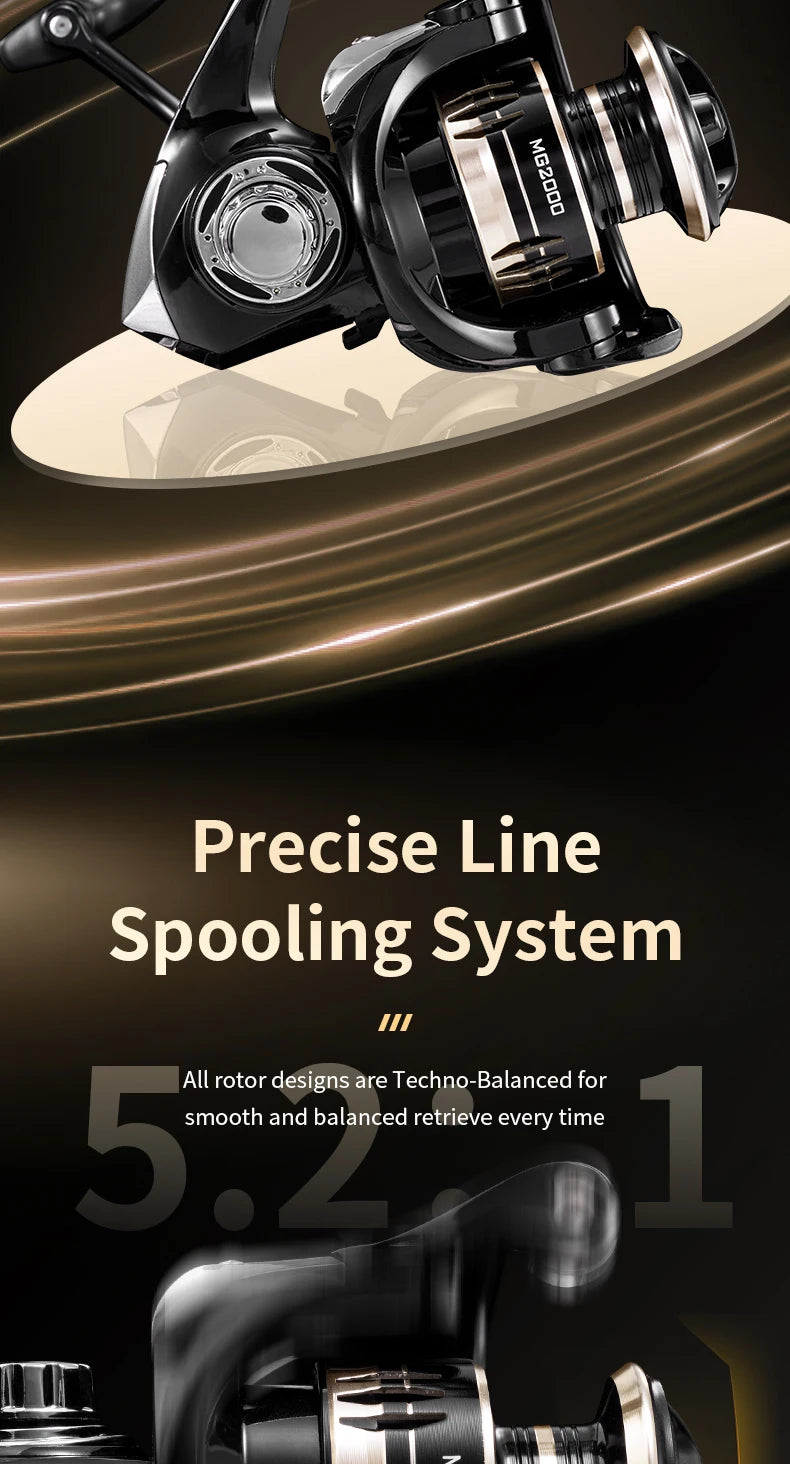 HookUpCo. Ultralight Spinning Reel 10kg Drag - HookUpCo.