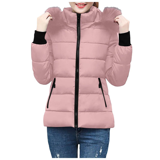 HookUpCo. Women's Lightweight Down Jacket for Winter Warmth