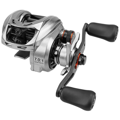 HookUpCo. Silver Rhino Ultralight Baitcaster Reel