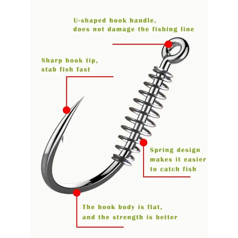 HookUpCo. Stainless Steel Carp Hooks - 20pcs Set - HookUpCo.