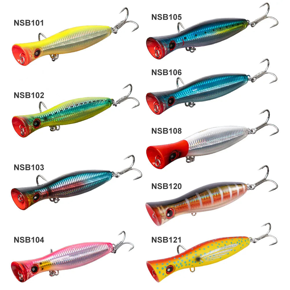 HookUpCo. Big Game Popper Fishing Lures 12cm - HookUpCo.