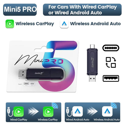 Wireless CarPlay Adapter for Easy Auto Connection Plug & Play
