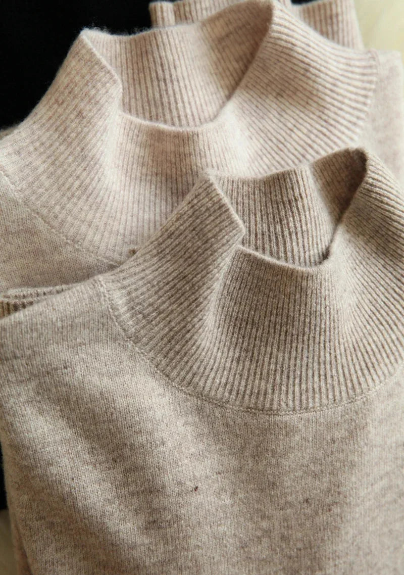 Chic HookUpCo. Turtleneck Sweater, Soft Warm Pullover Top