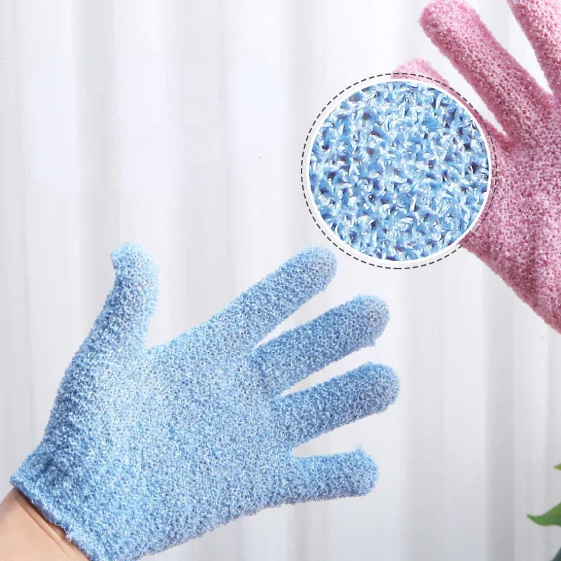 Exfoliating Bath Gloves Set for Smooth Skin