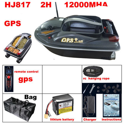 HookUpCo. GPS Bait Boat for Night Fishing