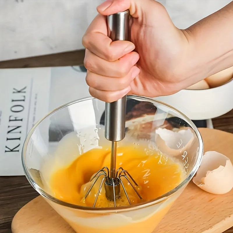 Durable Stainless Steel Egg Beater for Effortless Mixing