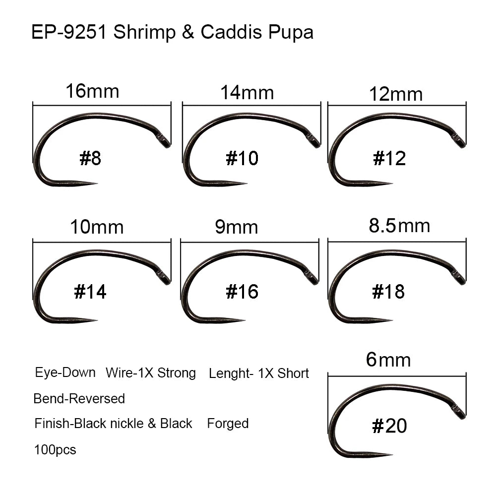HookUpCo. Barbless Fly Fishing Hooks - HookUpCo.