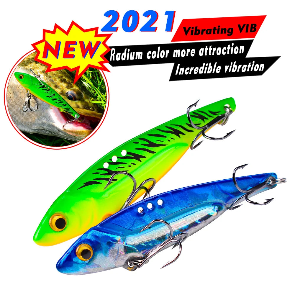 HookUpCo. Vibrating Spoon Bass Fishing Lure - HookUpCo.