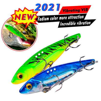 HookUpCo. Vibrating Spoon Bass Fishing Lure - HookUpCo.